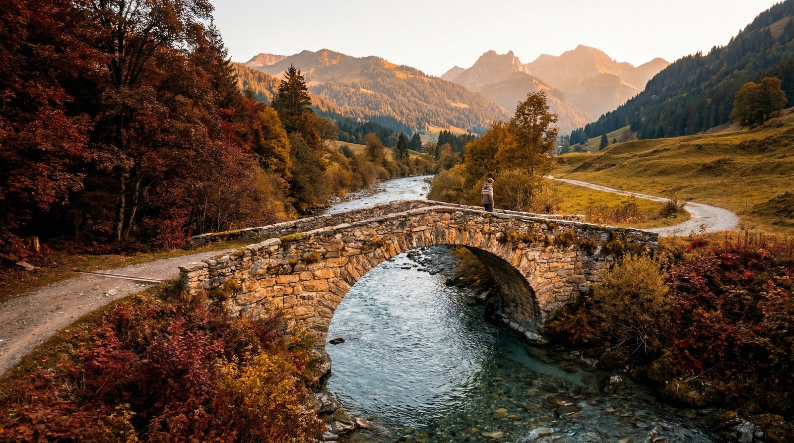 Brücke über Bach - Verbindung schaffen